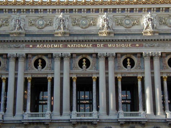 Opéra de Paris - Palais Garnier.Façade facing Avenue de l'Opéra 
