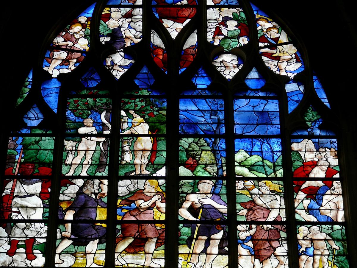 Alençon - Eglise Notre-Dame - Vitrail du 16ème siècle - La Génèse 
