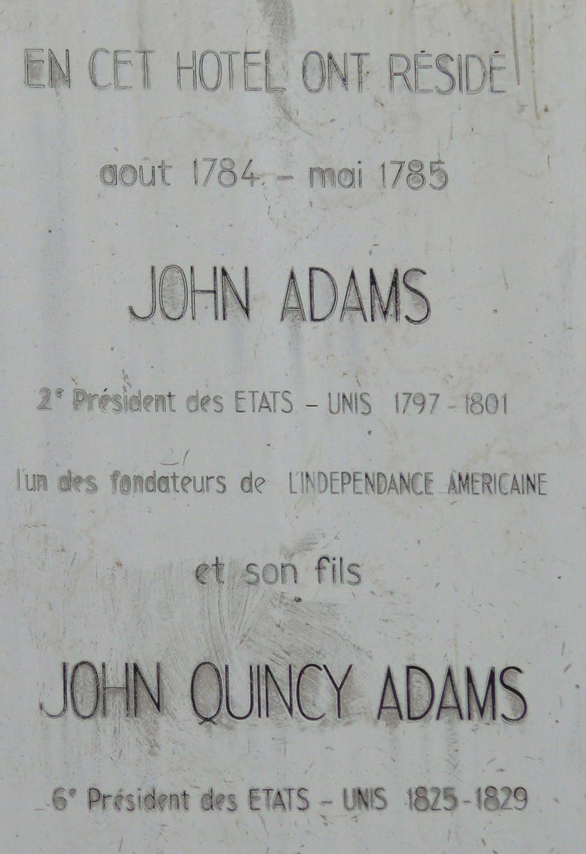 Paris 16SUP>ème arrondissement - Hôtel de Verrières - Plaque commémorative 