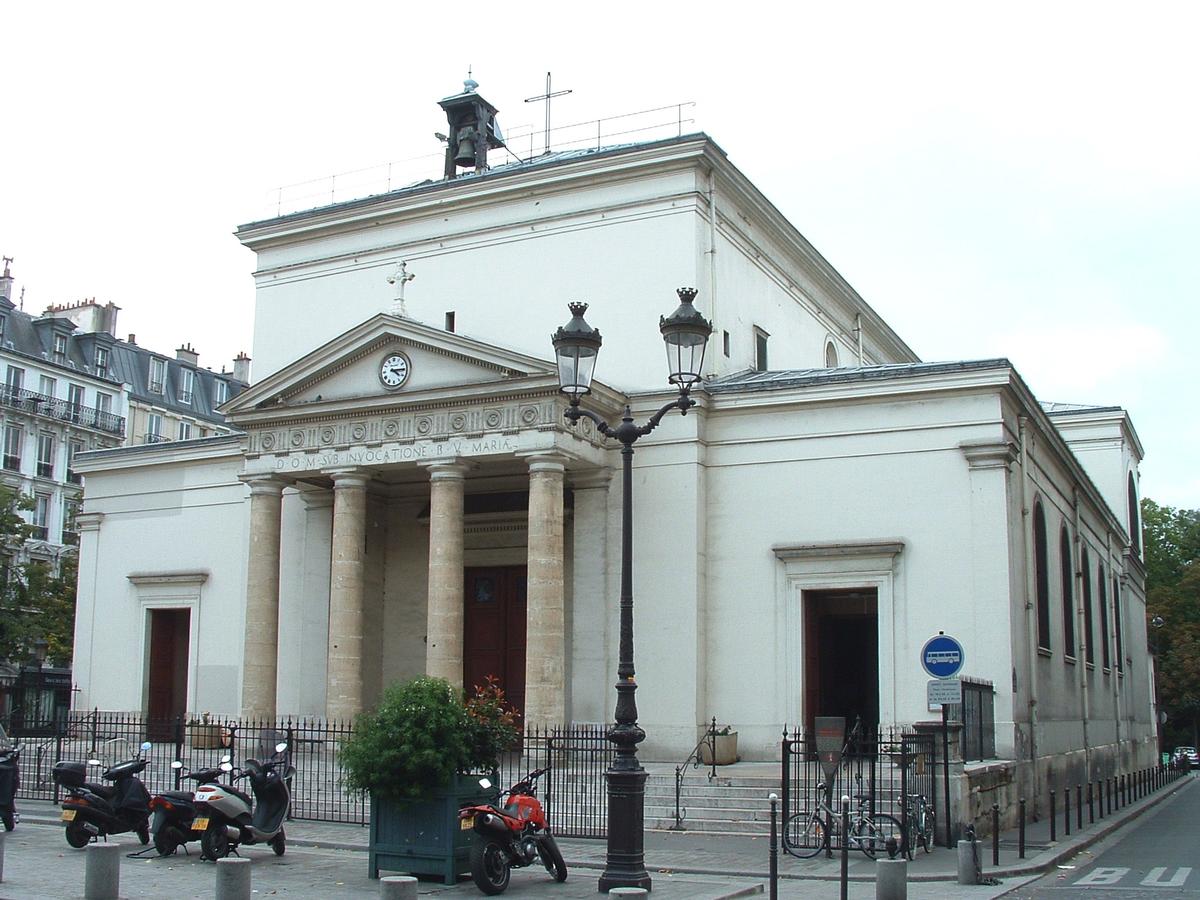 Paris - Eglise Sainte-Marie-des-Batignolles - Façade 