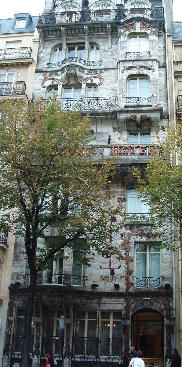 Céramic Hôtel - Ensemble de la façade Art Nouveau 