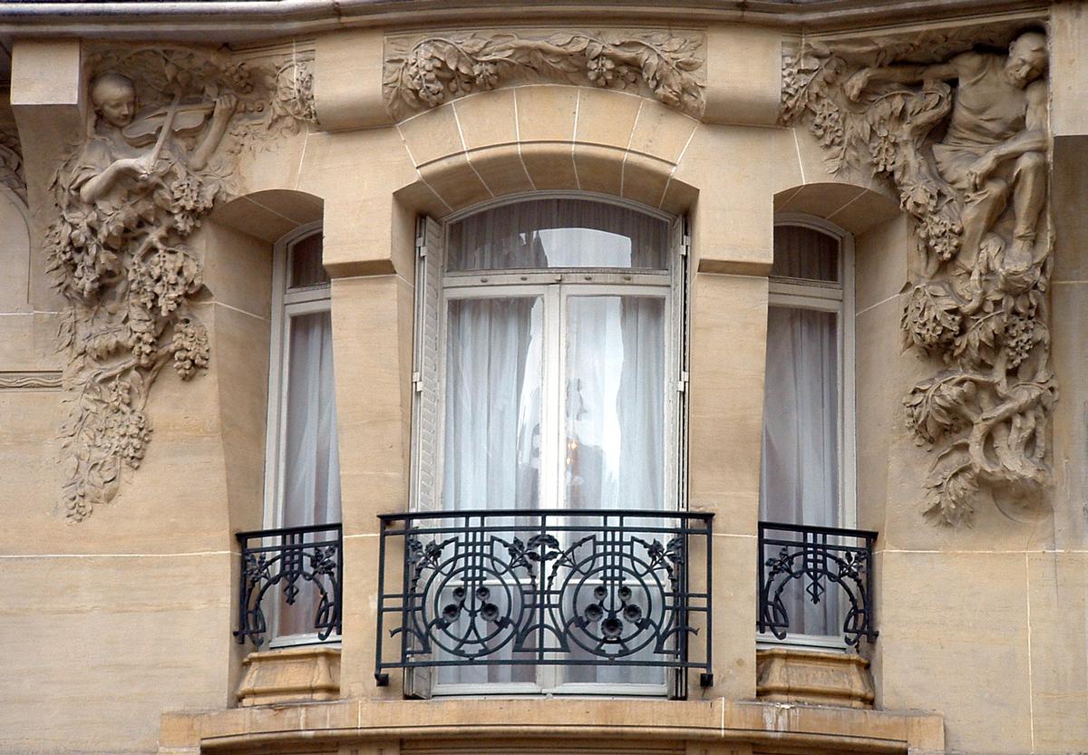 Immeuble 132-134 rue de Courcelles - Façade - Détail 