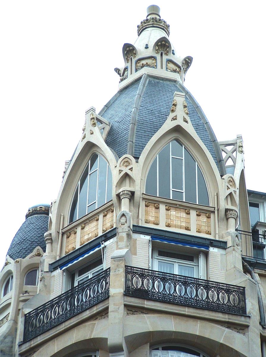 Immeuble 132-134 rue de Courcelles - Façade - Détail 