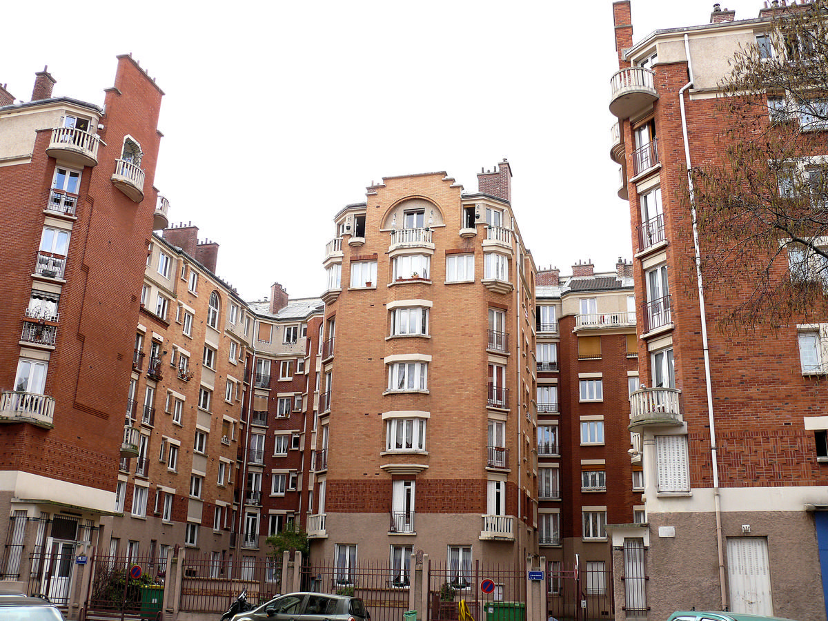 Paris 18ème arrondissement - Immeubles HBM André-Messager-Emile-Blémont 