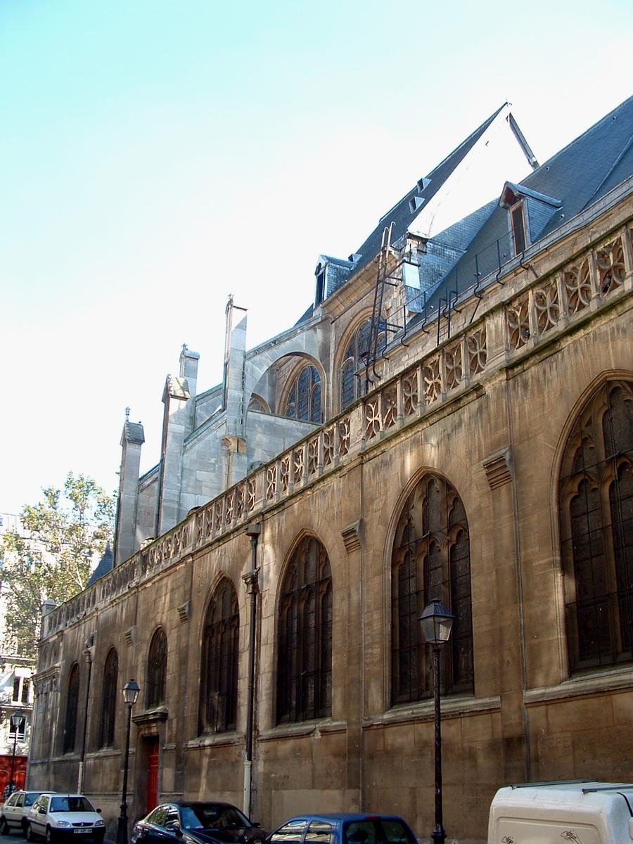 Paris - Eglise Saint-Leu-Saint-Gilles - Bas côté le long de la rue du Cygne 