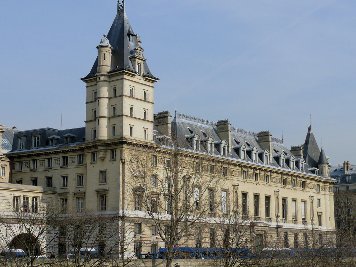 Paris 1er arrondissement - Palais de Justice côté quai des Orfèvres 