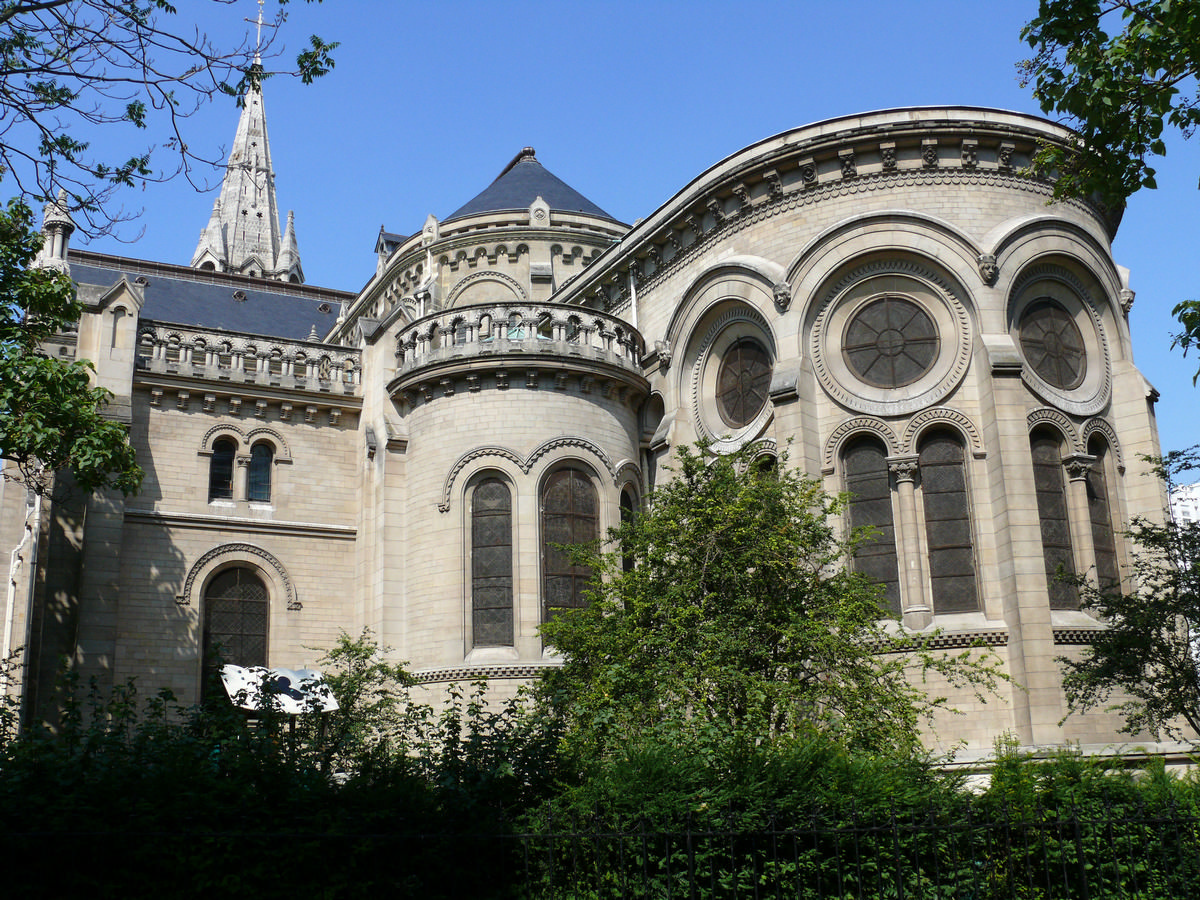 Paris 20ème arrondissement - Eglise Notre-Dame de la Croix - Chevet 