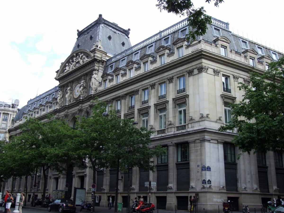 Immeuble du Crédit Lyonnais - 17-23 boulevard des Italiens - Façade du boulevard des Italiens 