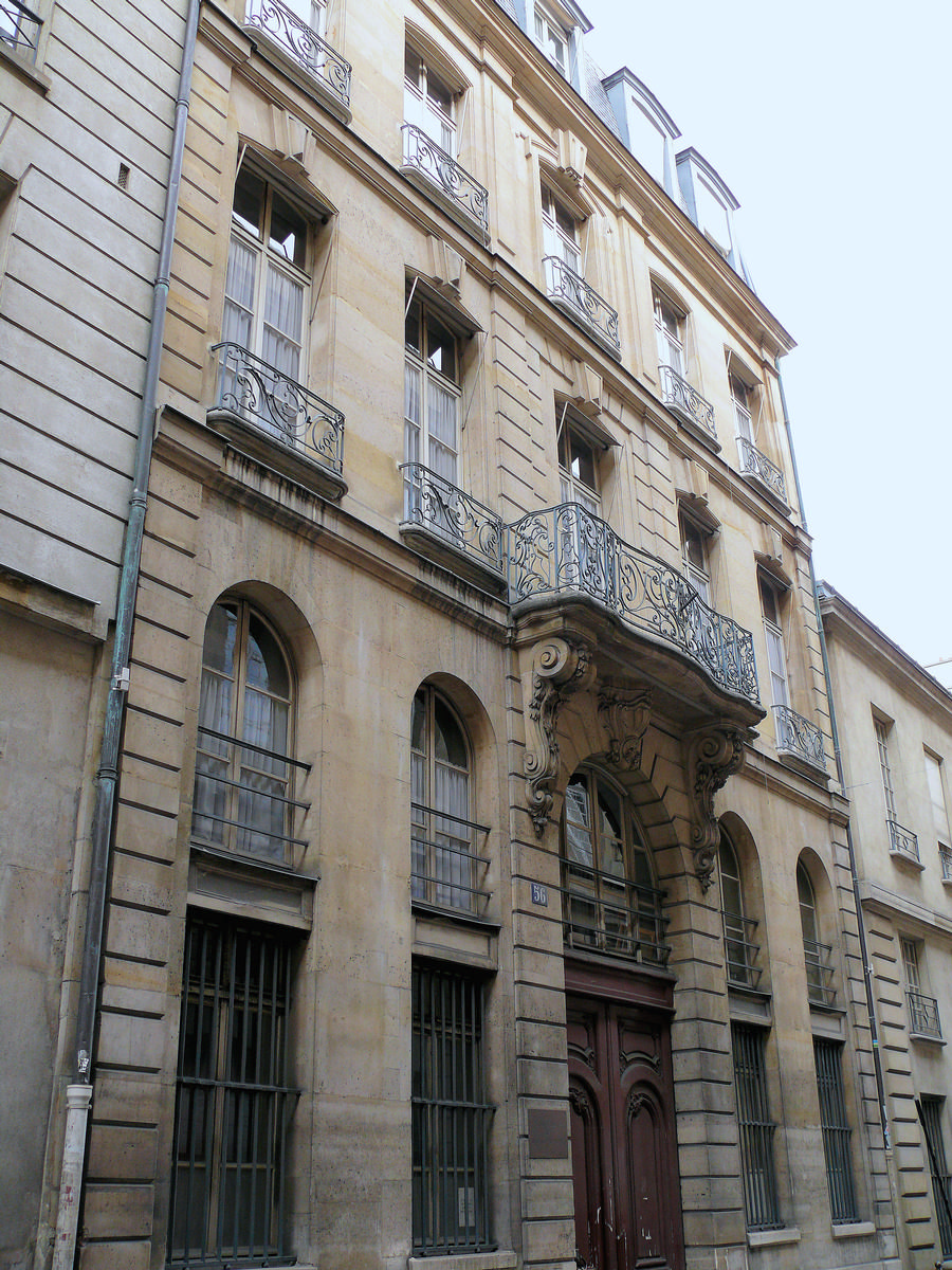 Fiche média no. 138212 Paris 3 ème arrondissement - Archives nationales - Hôtel de Fontenay - Maison Claustrier sur la rue des Francs-Bourgeois construit par Mansart de Sagonne en 1751