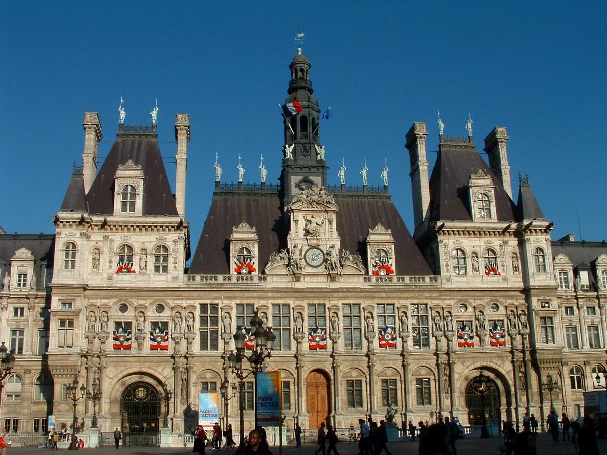 Hôtel de ville de Paris - Façade Ouest partielle 