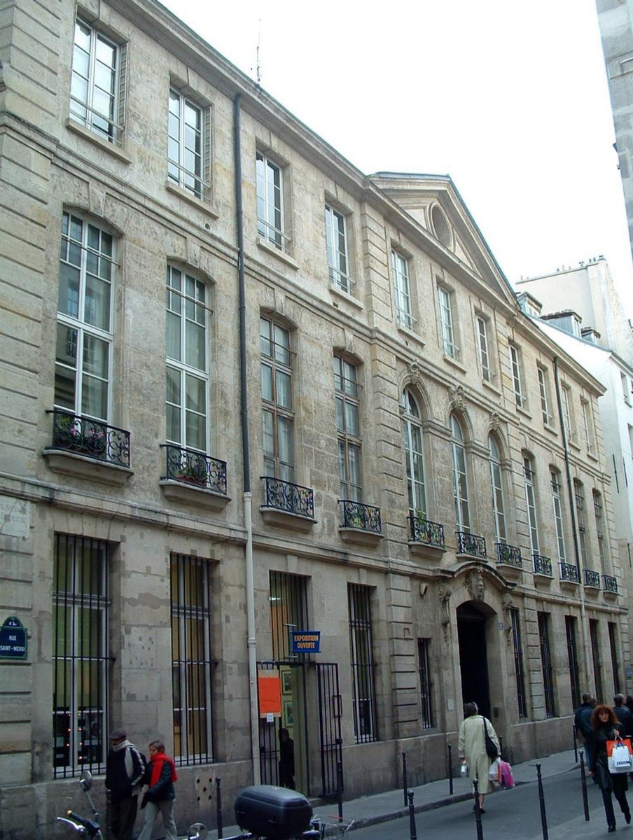 Hôtel Le Rebours - Façade sur la rue Saint-Merri modifiée par Thierry Le Rebours en 1695 