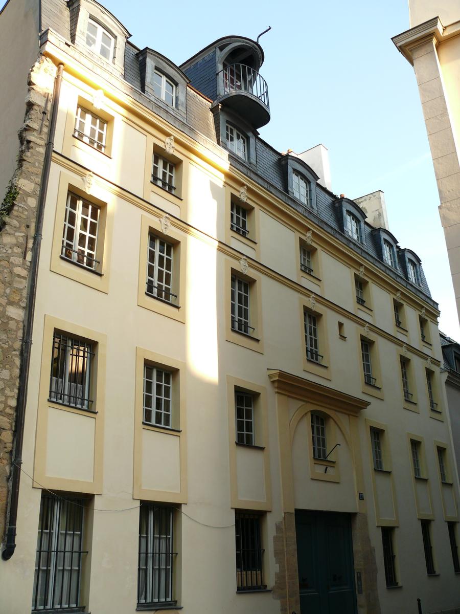 Paris - 5ème arrondissement - Hôtel de Luteaux - Façade côté rue 