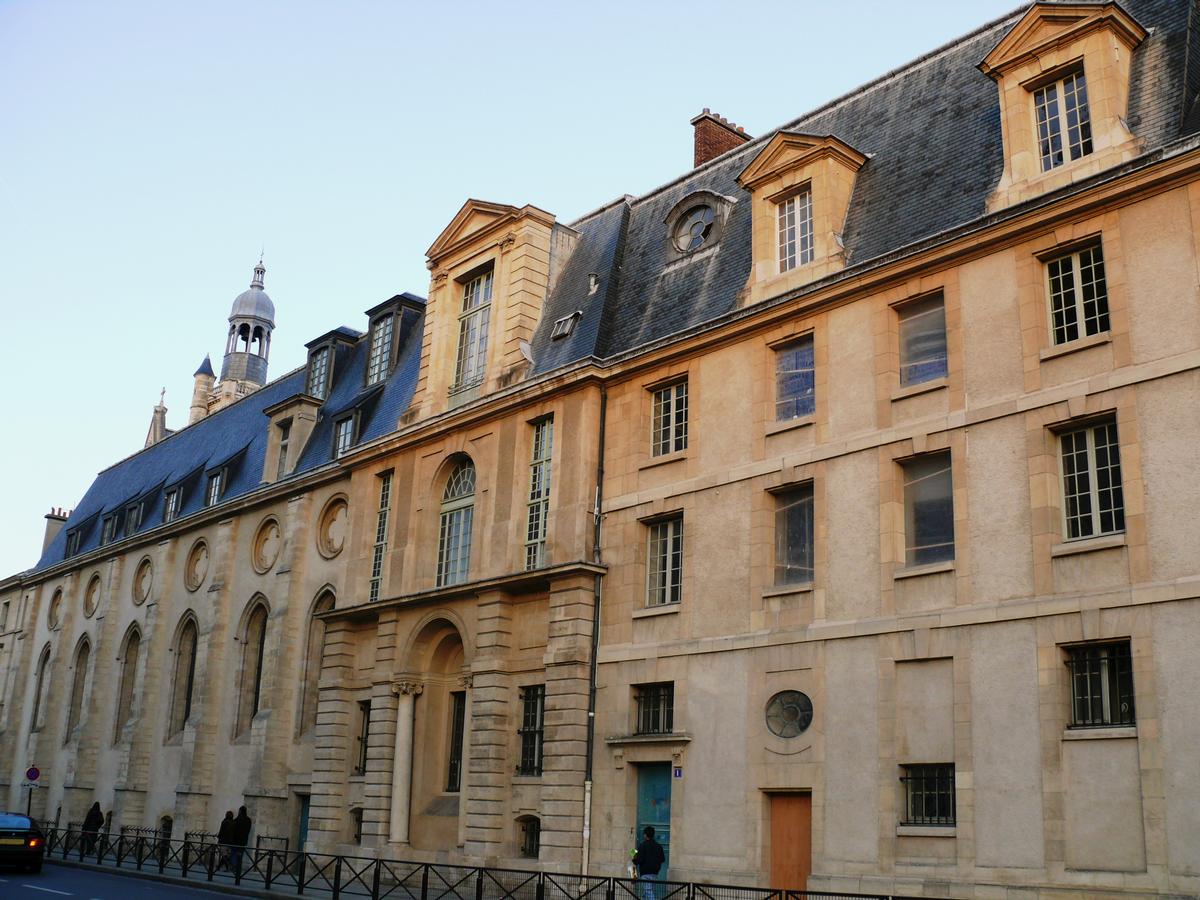 Paris - 5ème arrondissement - Lycée Henri IV - Façade rue Clotilde 