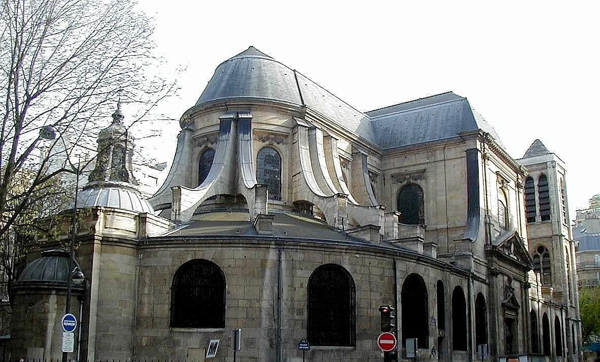 Paris - Eglise Saint-Nicolas-du-Chardonnet vue du chevet 