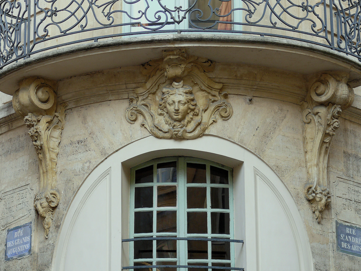 Paris 6ème arrondissement - Hôtel Du Tillet de la Bussière - Mascaron de Diane 