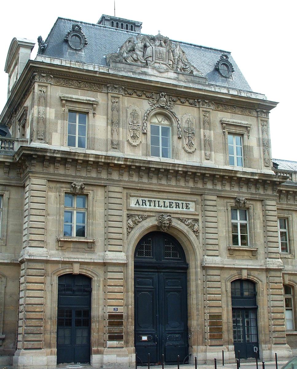 Ecole Militaire - Côté Champs-de-Mars - Pavillon d'un corps de bâtiment situé côté droite 
