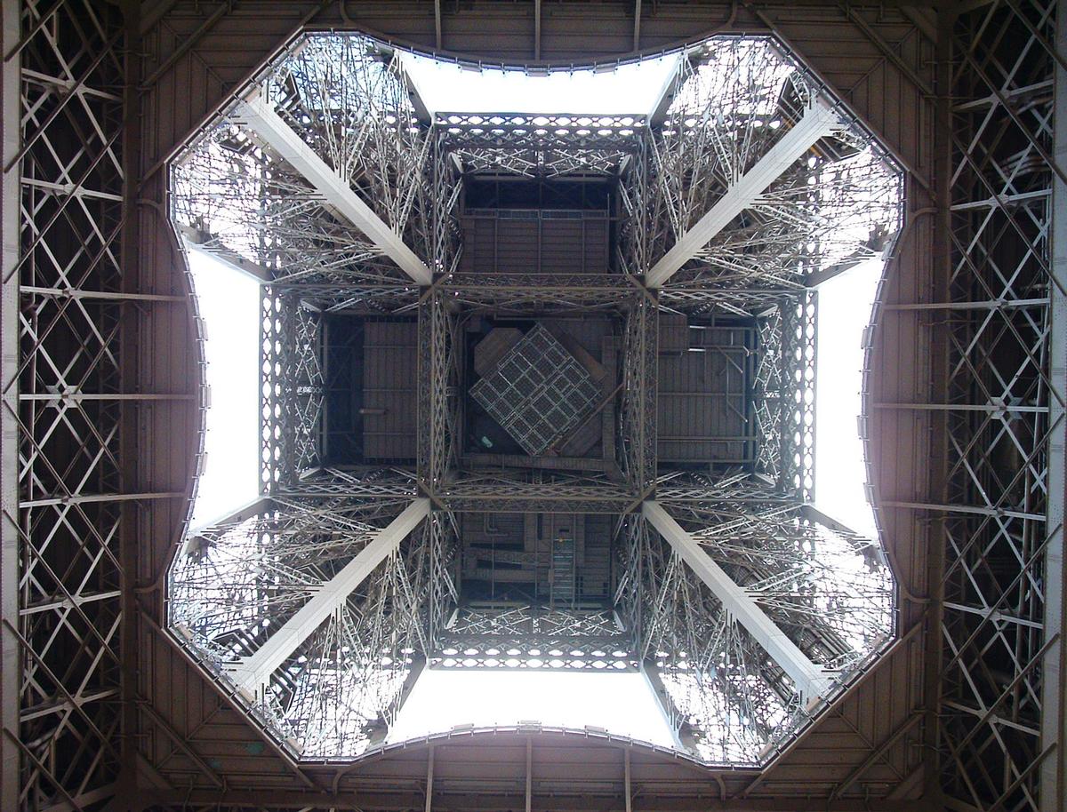 Tour Eiffel - Vue par-dessous 