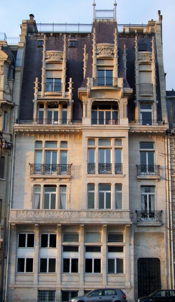 Fiche média no. 78301 Paris 8 ème arrondissement - Ancien hôtel Lalique, 40 cours Albert-I er par René Lalique et Freiner - Ensemble de la façade