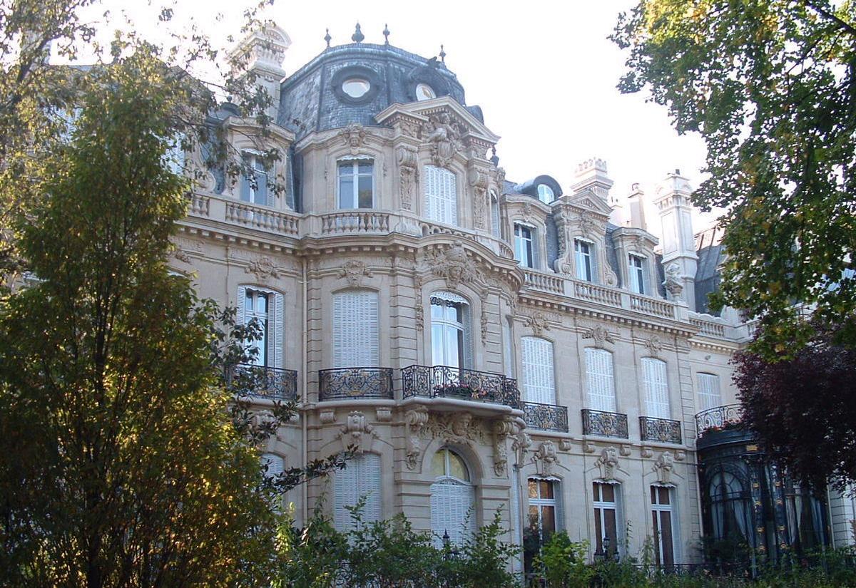 Hôtel Menier - Façade sur le parc Monceau 
