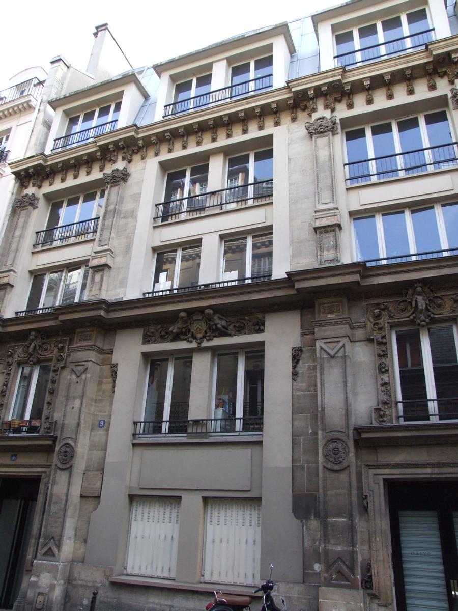 Immeuble du 9 rue Victor-Massé, Paris Cconstruit pour le peintre Paul Delaroche par l'architecte V. Courtiller