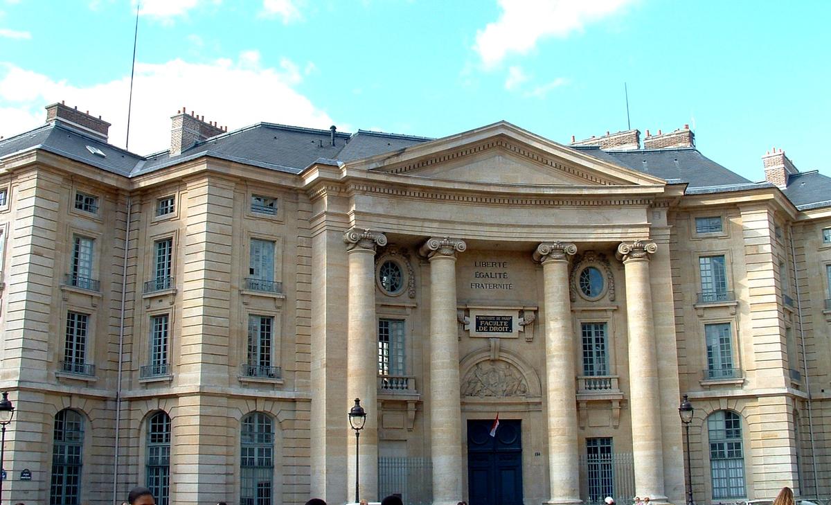 Paris - Faculté de Droit, 5 place du Panthéon - Façade principale construite par Soufflot 