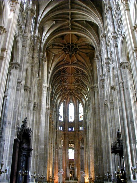 Eglise Saint-Eustache à Paris.Nef 