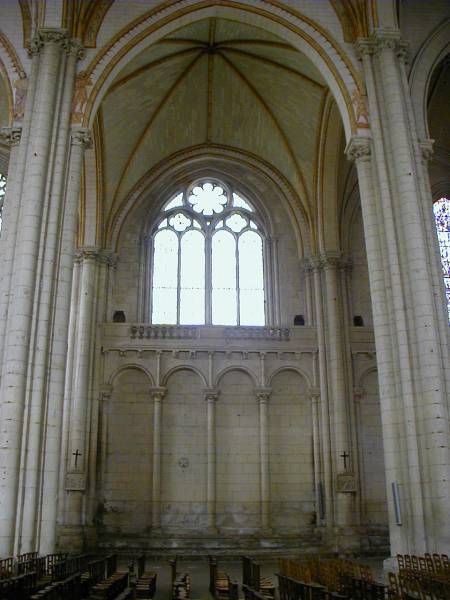 Cathédrale Saint-Pierre de Poitiers.Elévation d'un collatéral 