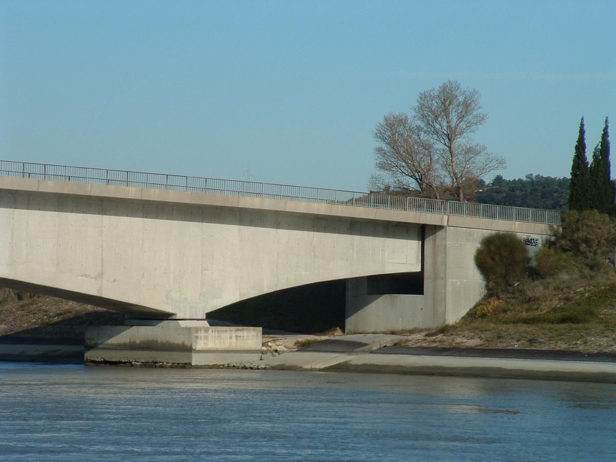 Pont de Tricastin sur le canal de Donzère - Travée et culée d'équilibrage 