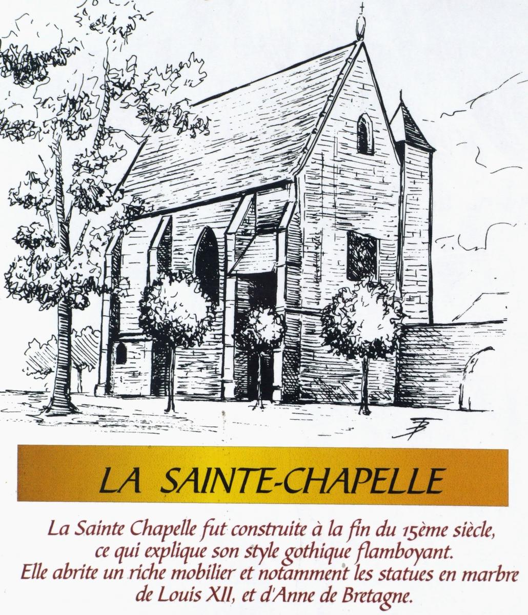 Sainte-Chapelle d'Aigueperse - Panneau d'information 