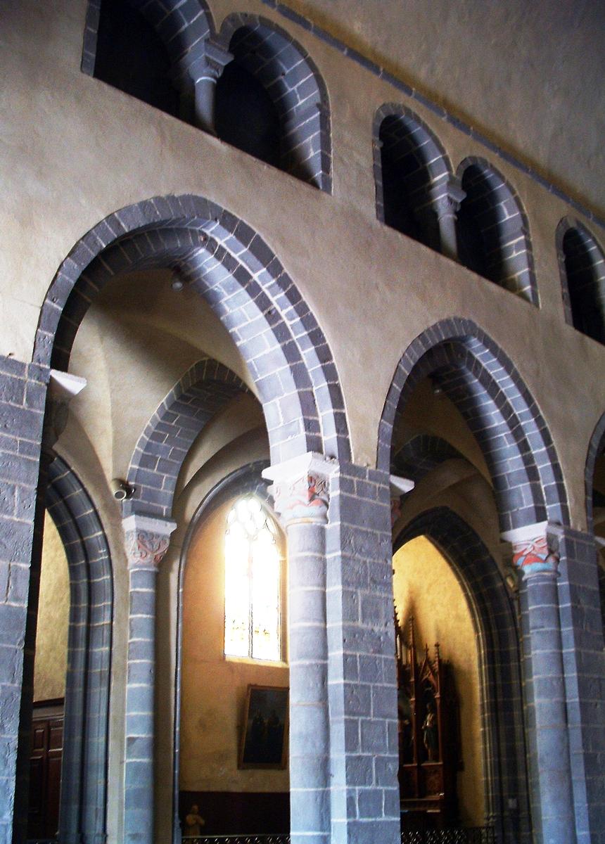 Riom - Basilique Saint-Amable - Nef centrale - Elévation 