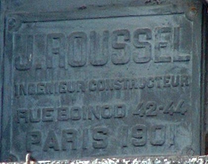 Pont de Culoz (entre Culoz et Vions) - Plaque constructeur: J. Roussel - Paris - 1901 