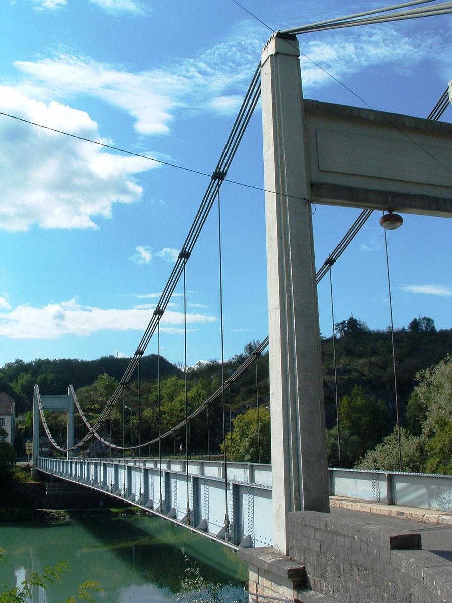 Hängebrücke über den Rhone 
