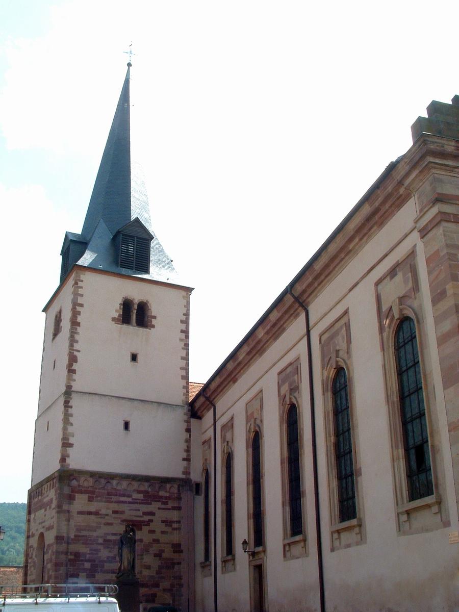 Rosheim - Eglise Saint-Etienne - Clocher roman 
