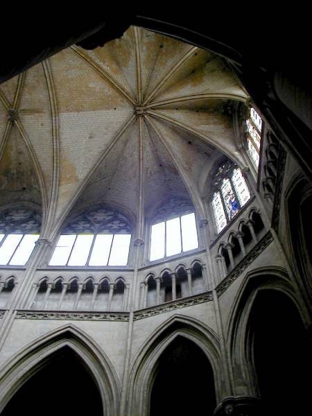 Cathédrale Notre-Dame, Rouen.Voûte du choeur 