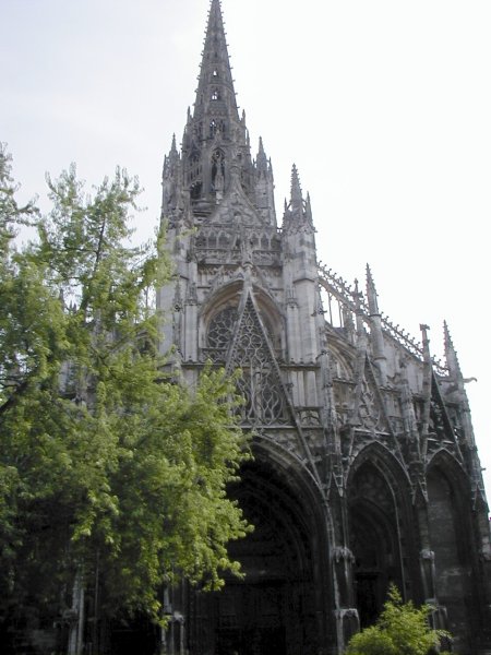 Eglise Saint-Maclou à Rouen.Façade occidentale 