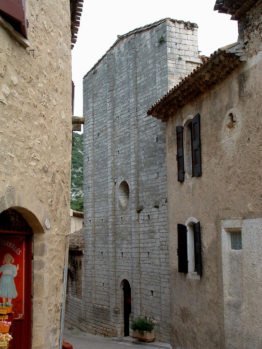 Saint-Guilhem-le-Désert - Abbaye de Gellone - Abbatiale - Façade du bras gauche du transept 