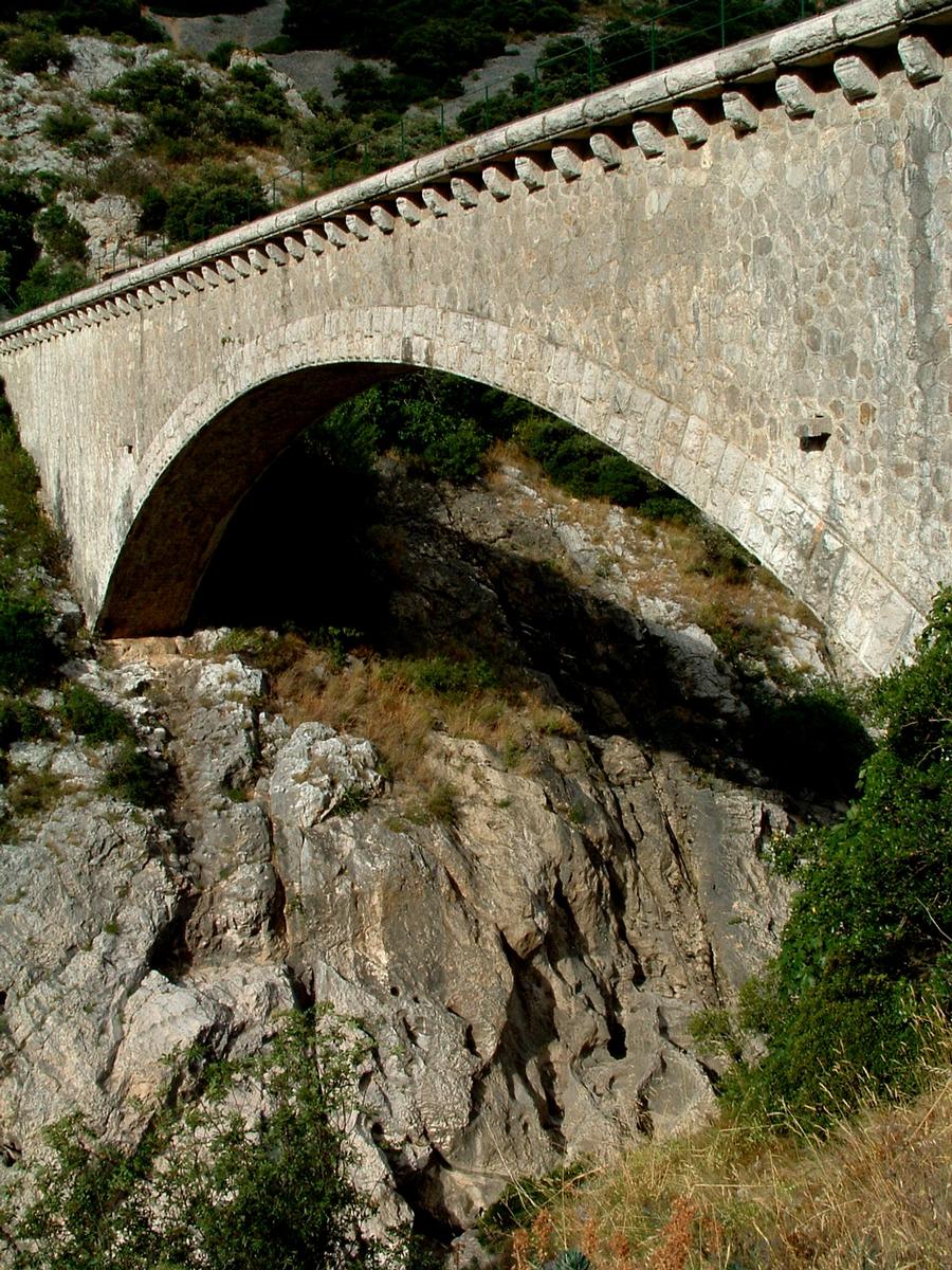 Saint-Jean-de-Fos - Pont-aqueduc au-dessus des gorges de l'Hérault assurant l'irrigation de Gignac 