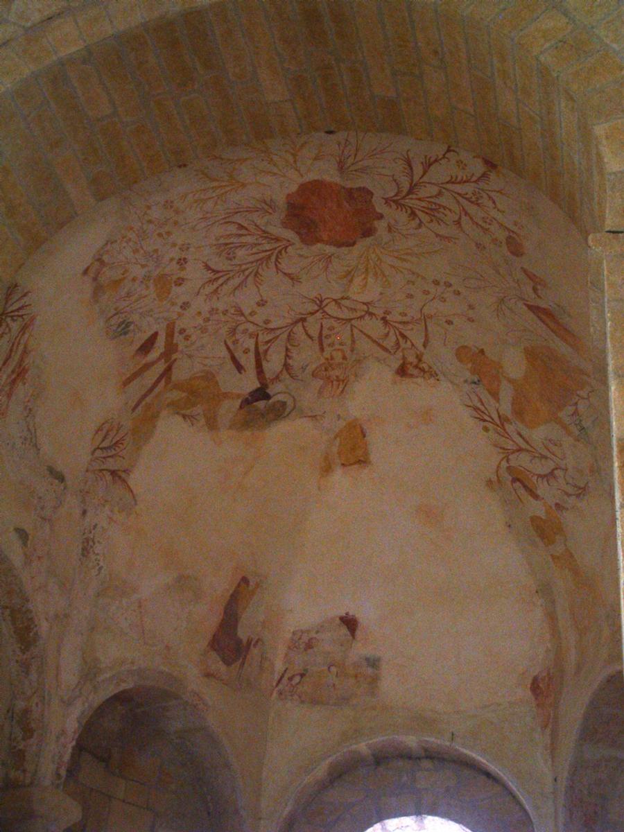 Saint-Léon-sur-Vézère - Eglise - Traces de fresques 