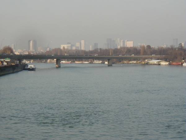 Autoroute A13.Pont de Saint-Cloud sur la Seine 