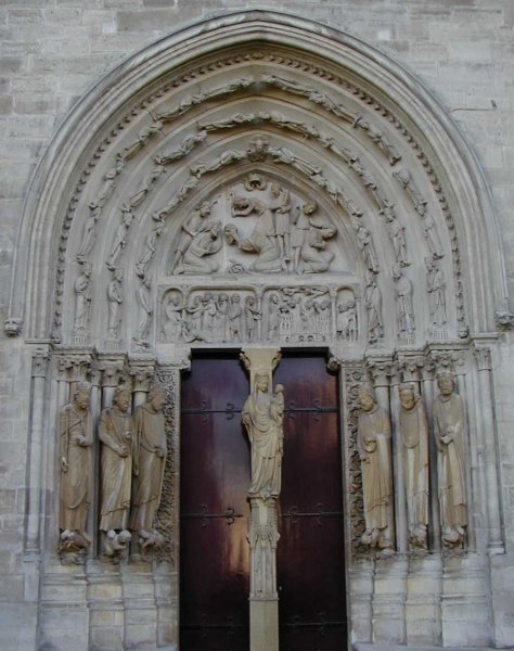 Abteikirche Saint-Denis. Nordportale - Porte de Valois 