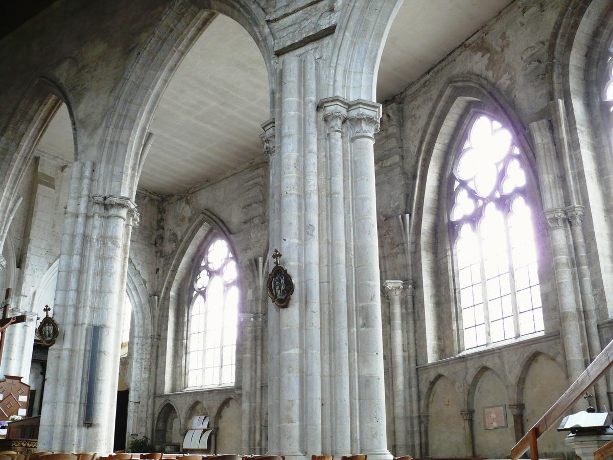 Château-Landon - Église Notre-Dame-de-l'Assomption - Nef - Bas-côté sud gothique 