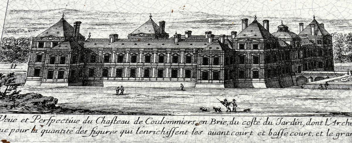 Château de Coulommiers - Dessin du château par Jean Marot (XVIIème siècle) 
