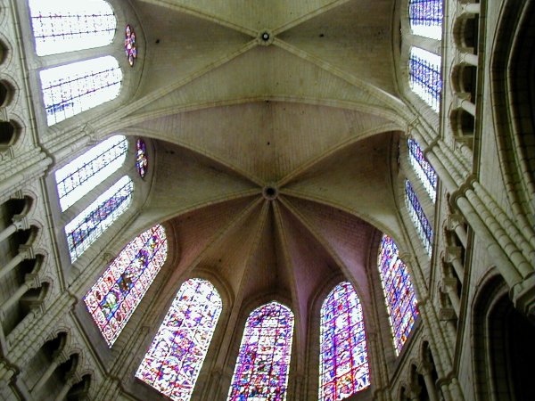 Cathédrale de Soissons.Voûte du choeur 