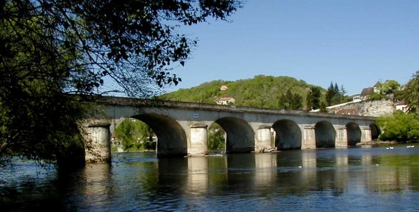 Pont de Louis Vicat à Souillac.Vue d'amont 
