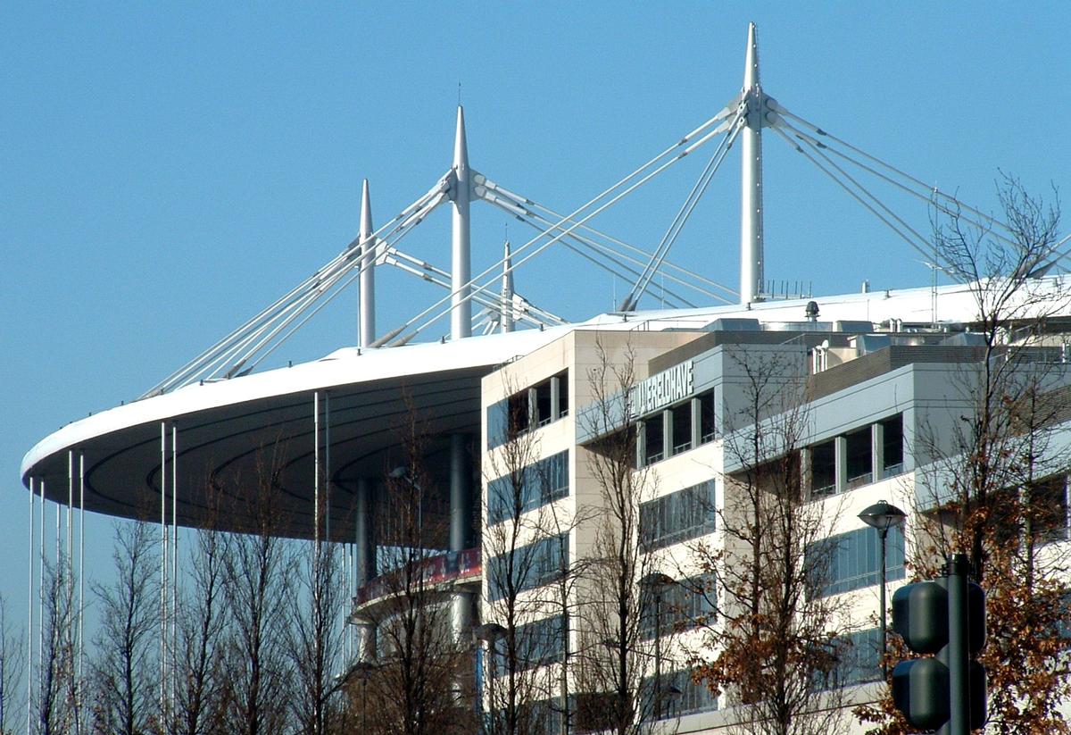 Saint-Denis - Stade de France - Haubanage de suspension de la toiture du stade 