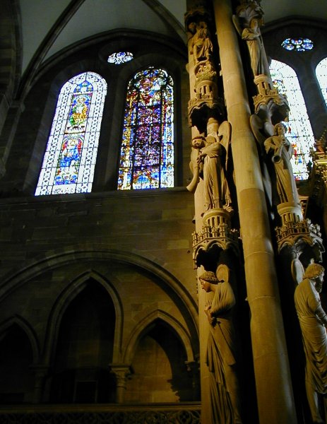 Cathédrale Notre-Dame de Strasbourg.Pilier aux anges 