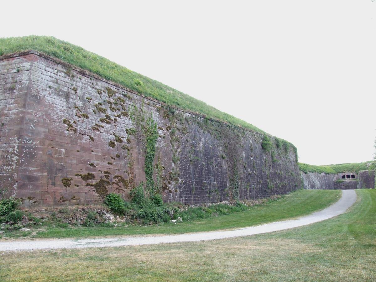 Citadelle de Belfort - Le quatrième fossé et la corne Vauban 