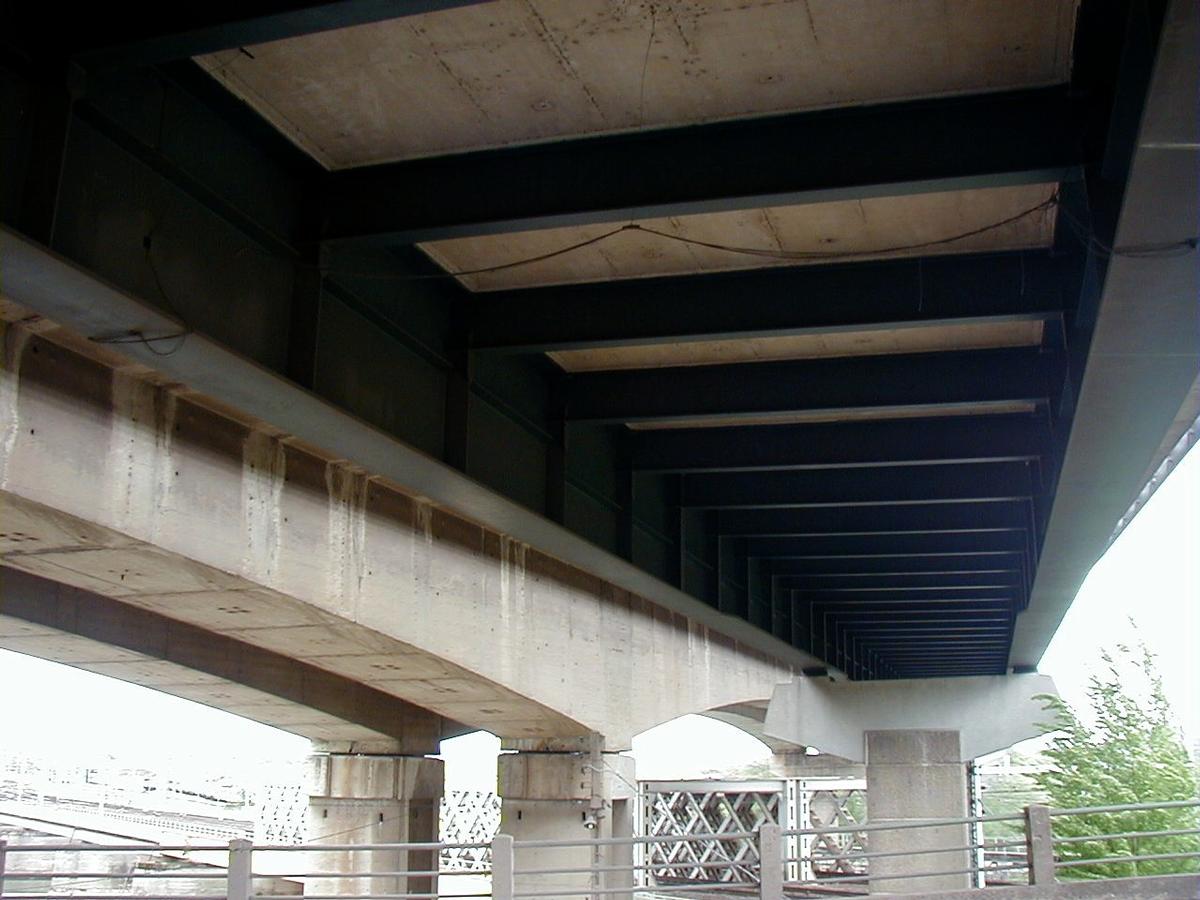 Autoroute A31Both Beauregard Viaducts at Thionville 