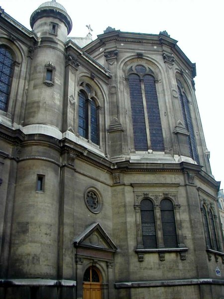 Eglise de la Trinité à Paris.Chevet 