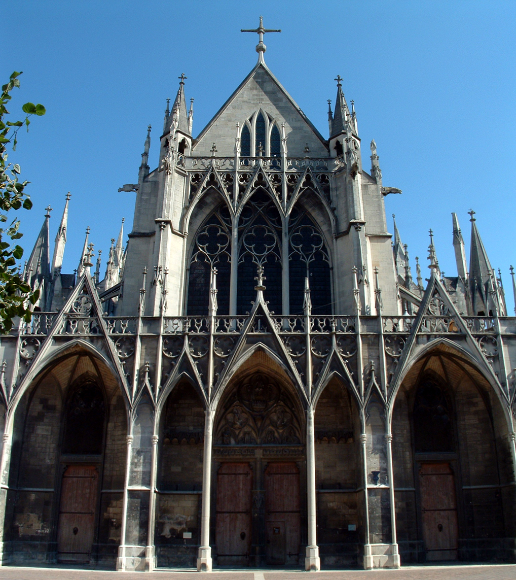 Troyes - Basilique Saint-Urbain - Portail de la façade 